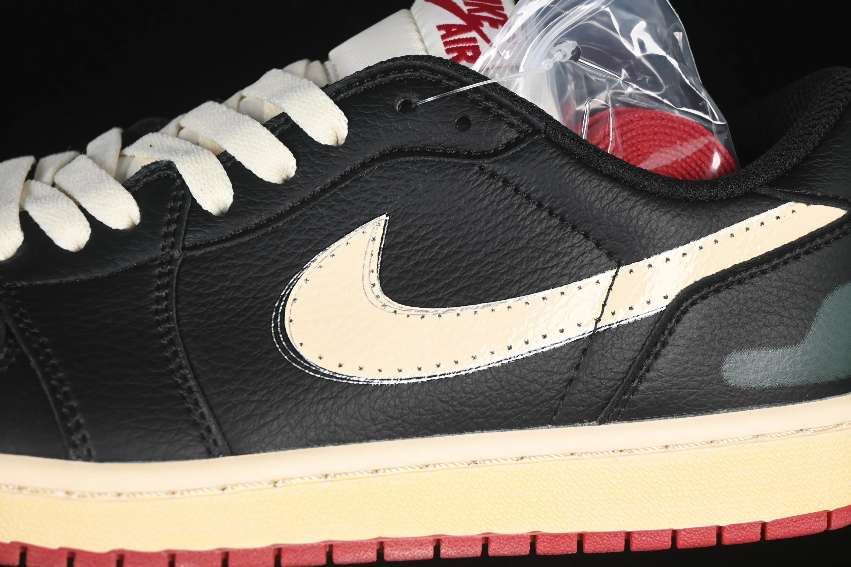All categories Air Jordan Jordan series basketball shoes Air Jordan 1 Low Nigel Sylvester x Air Jordan 1 Low AJ1 Joe 1 joint low-top cultural casual sneakers IB8958-001